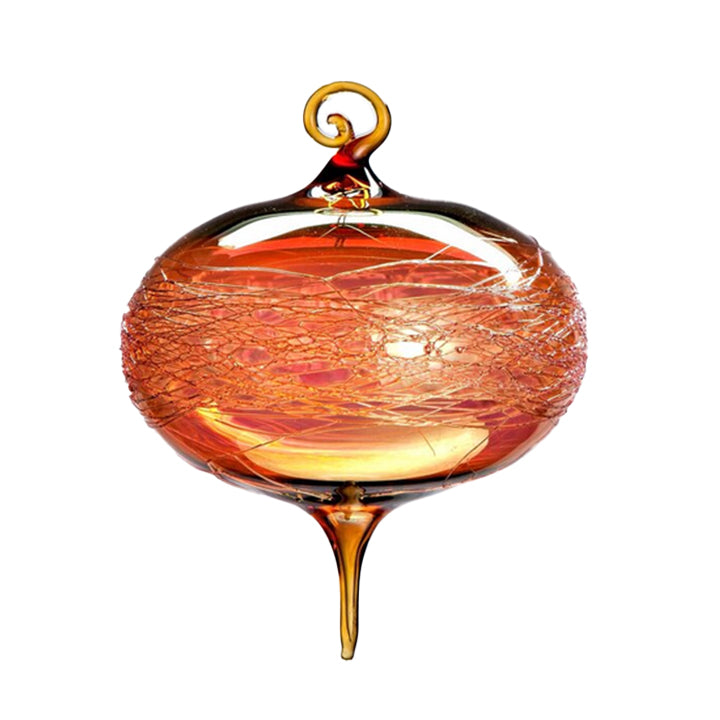 Gold Honey Amber Wrap Ornament