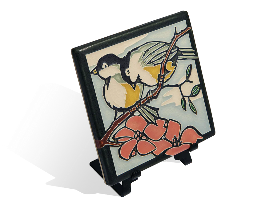 Spring Chickadees - Art Tile