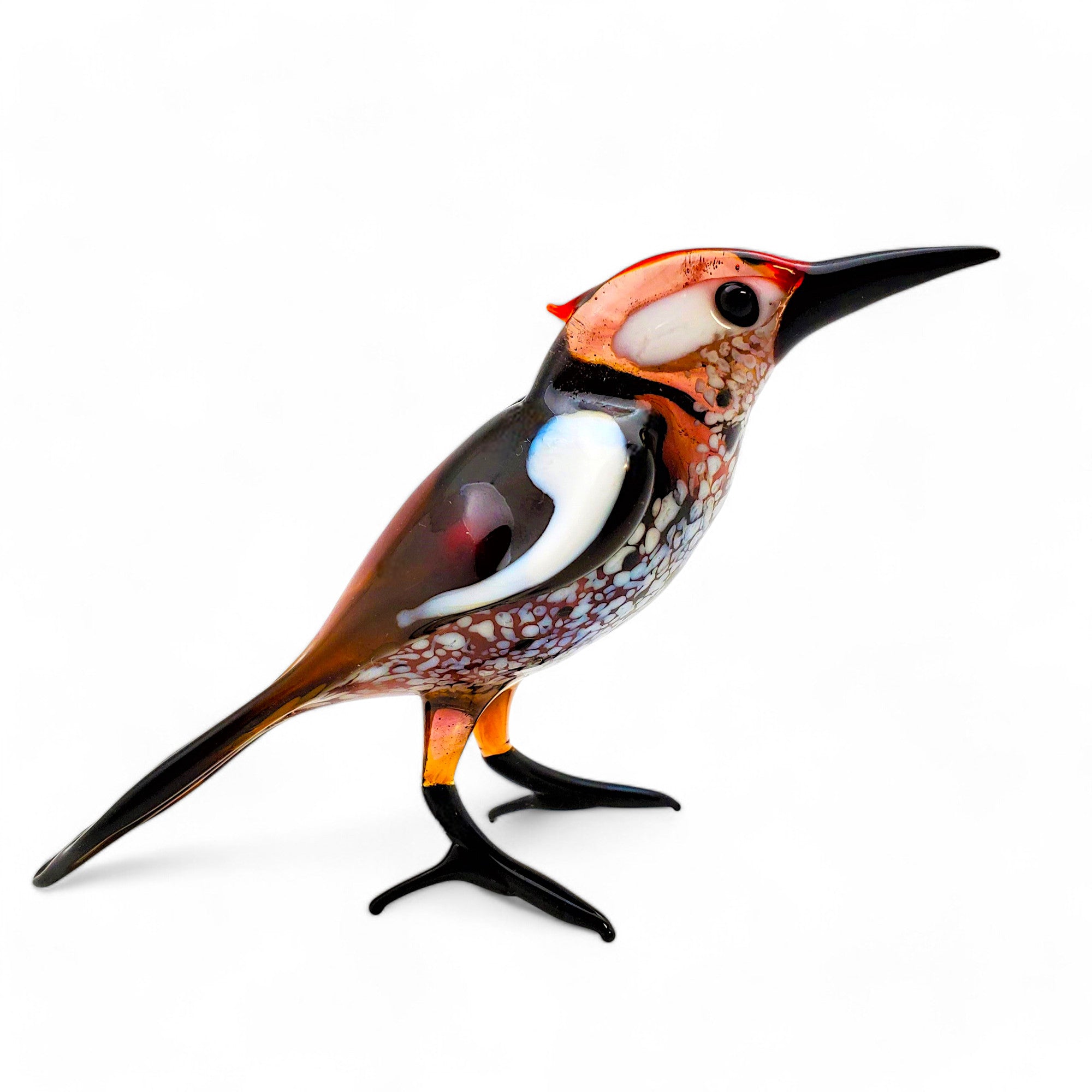 Art Glass Bird - Woodpecker