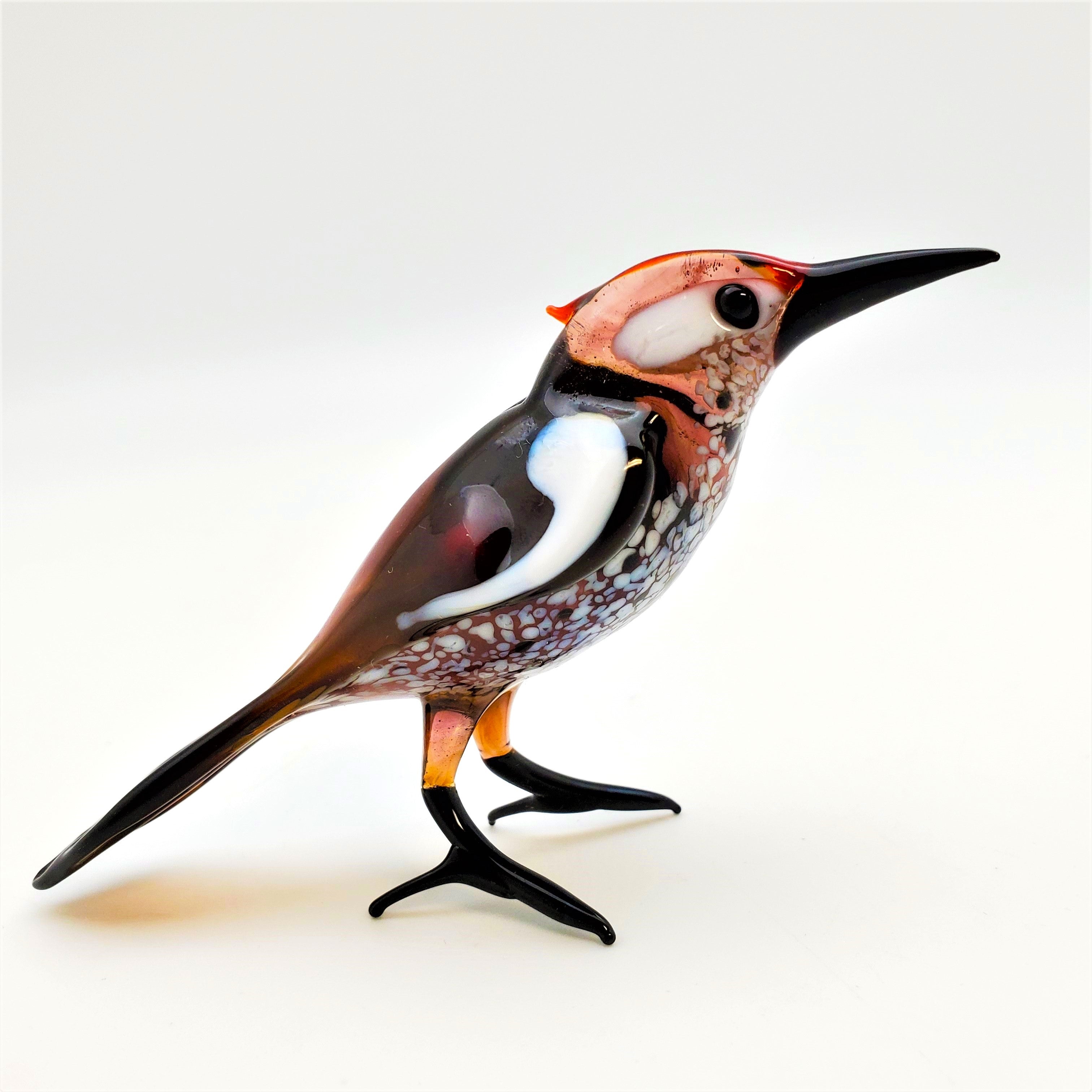 Art Glass Bird - Woodpecker