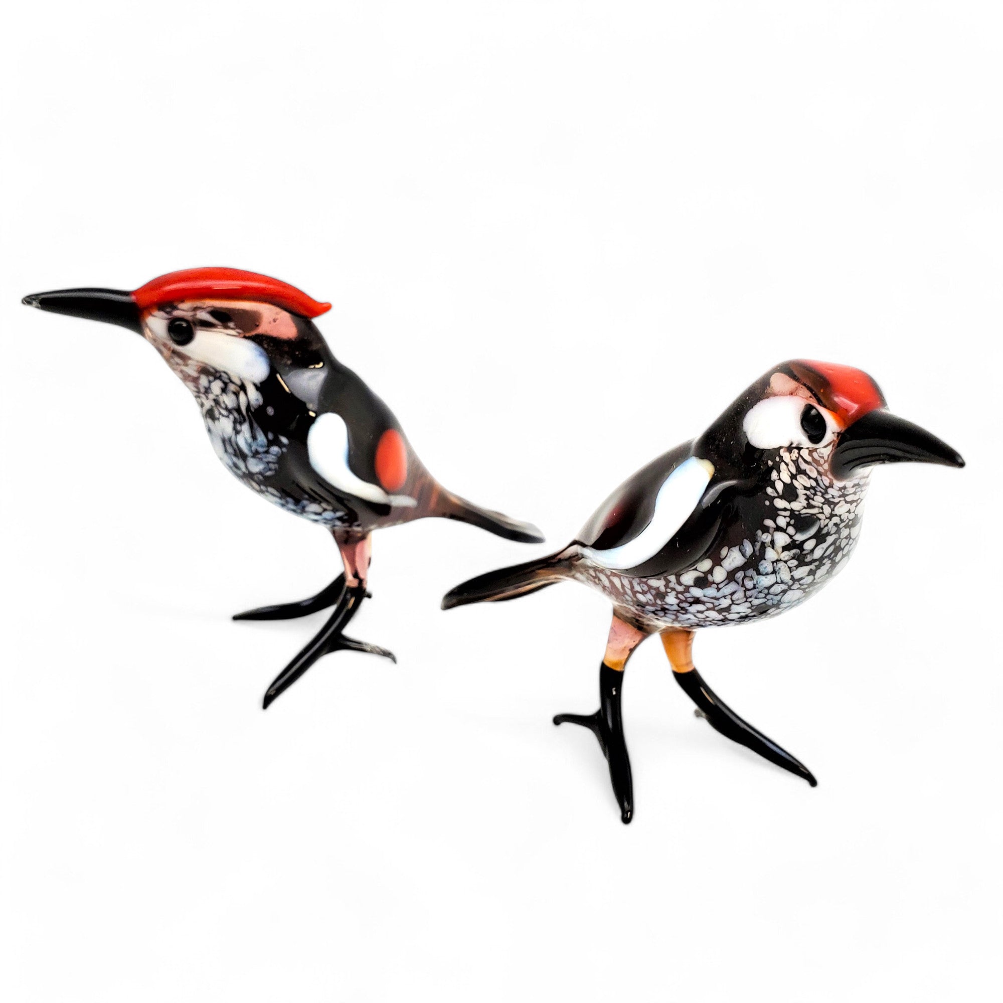 Art Glass Bird - Woodpecker