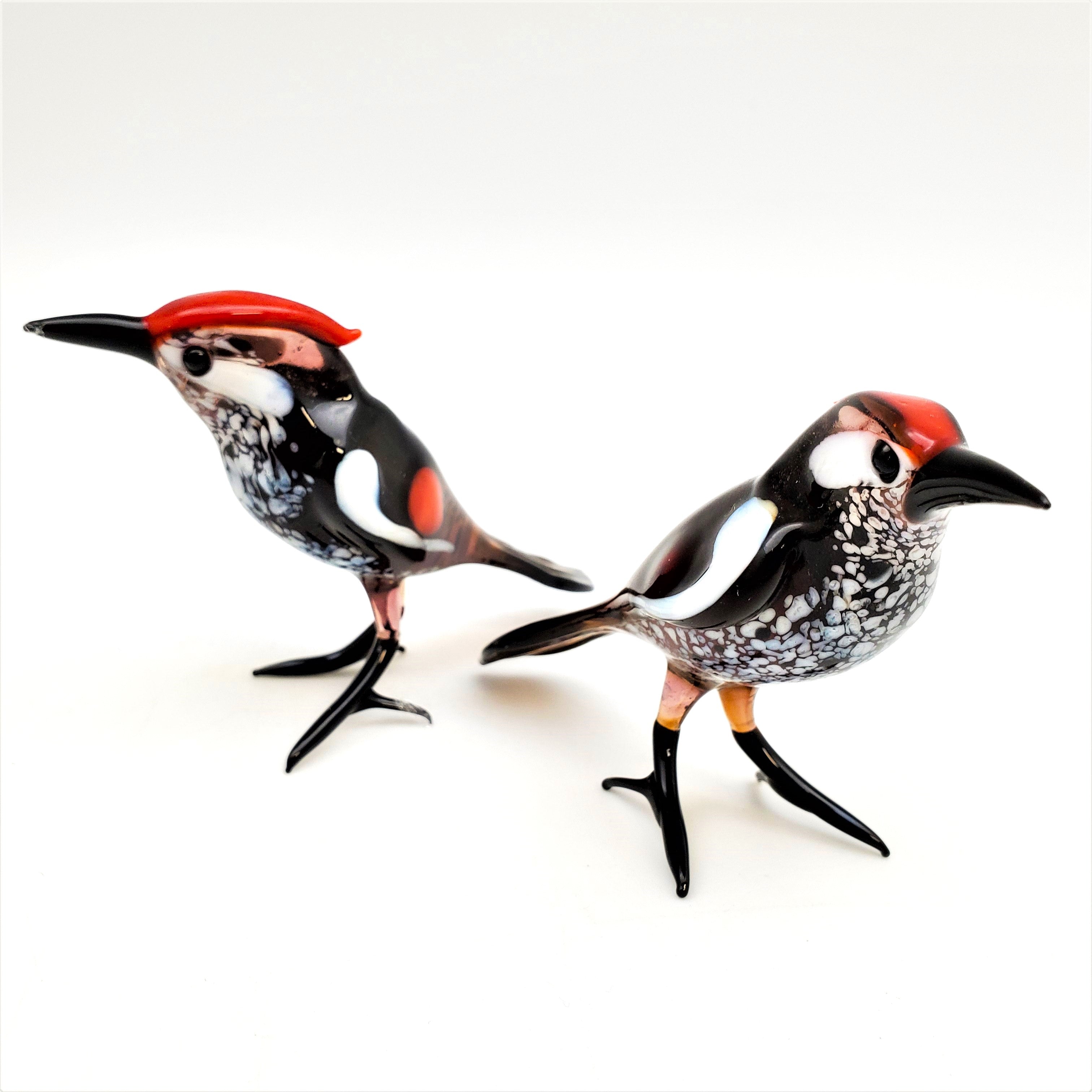 Art Glass Bird - Woodpecker