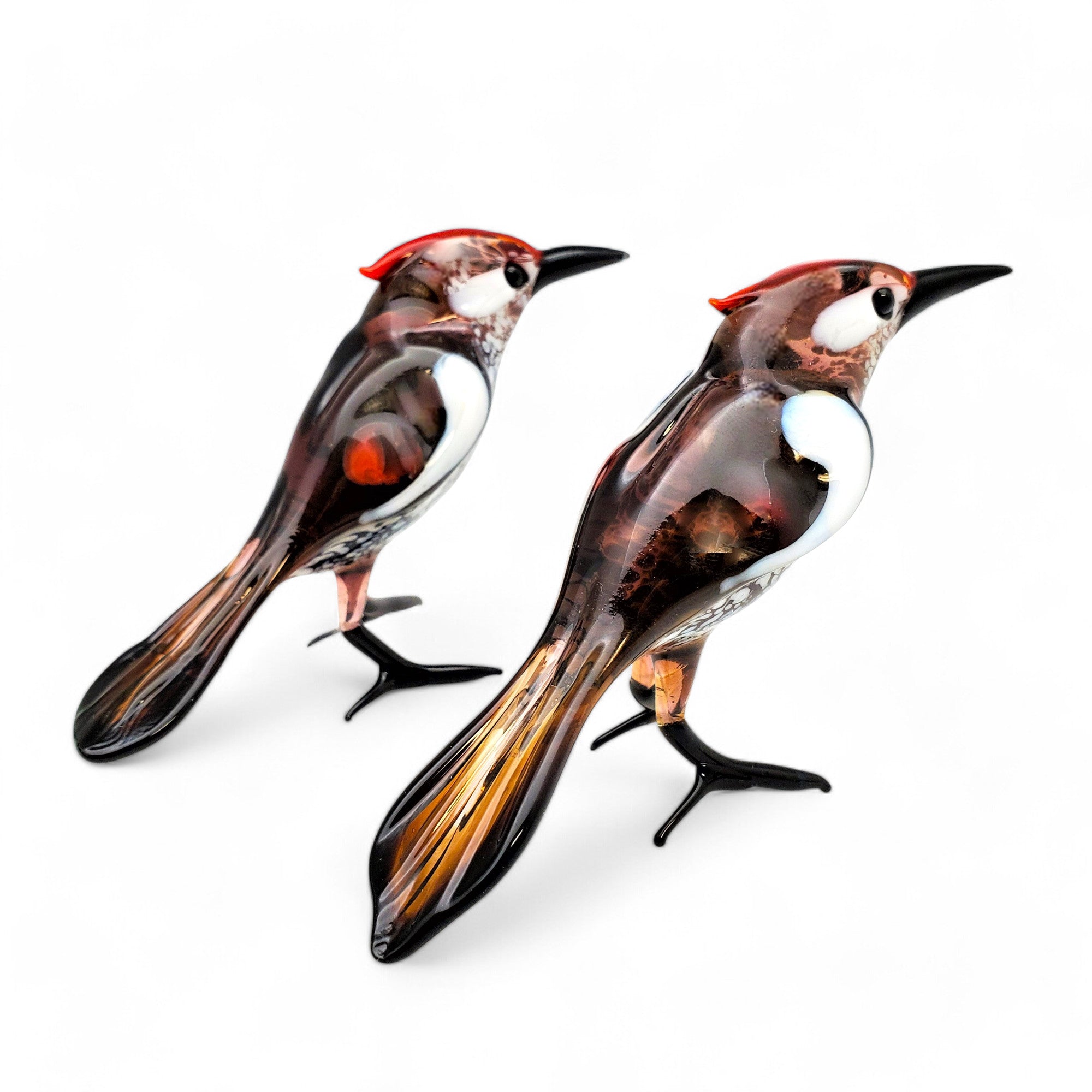 Art Glass Bird - Woodpecker