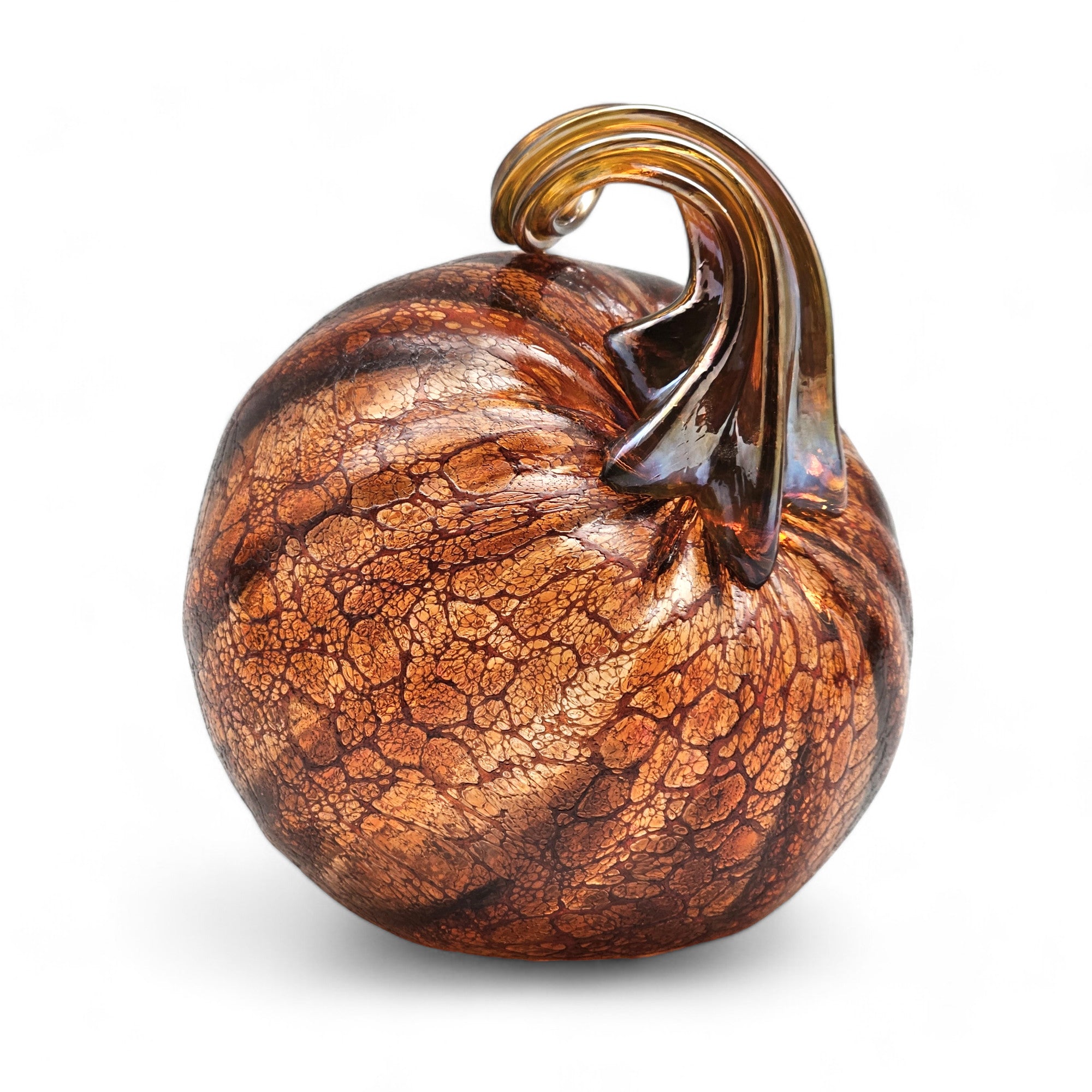 Etched Copper Pumpkin