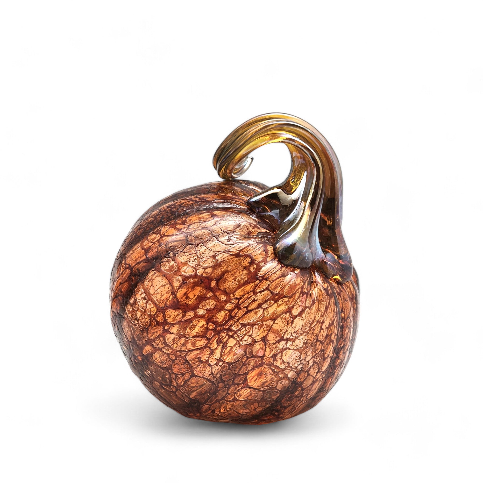 Etched Copper Pumpkin