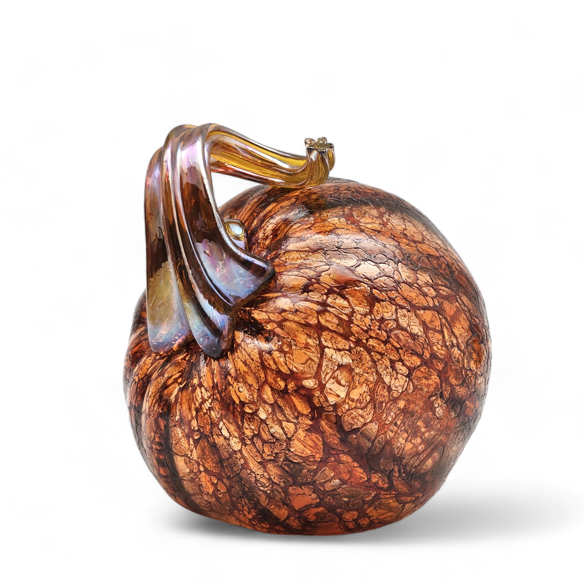 Etched Copper Pumpkin