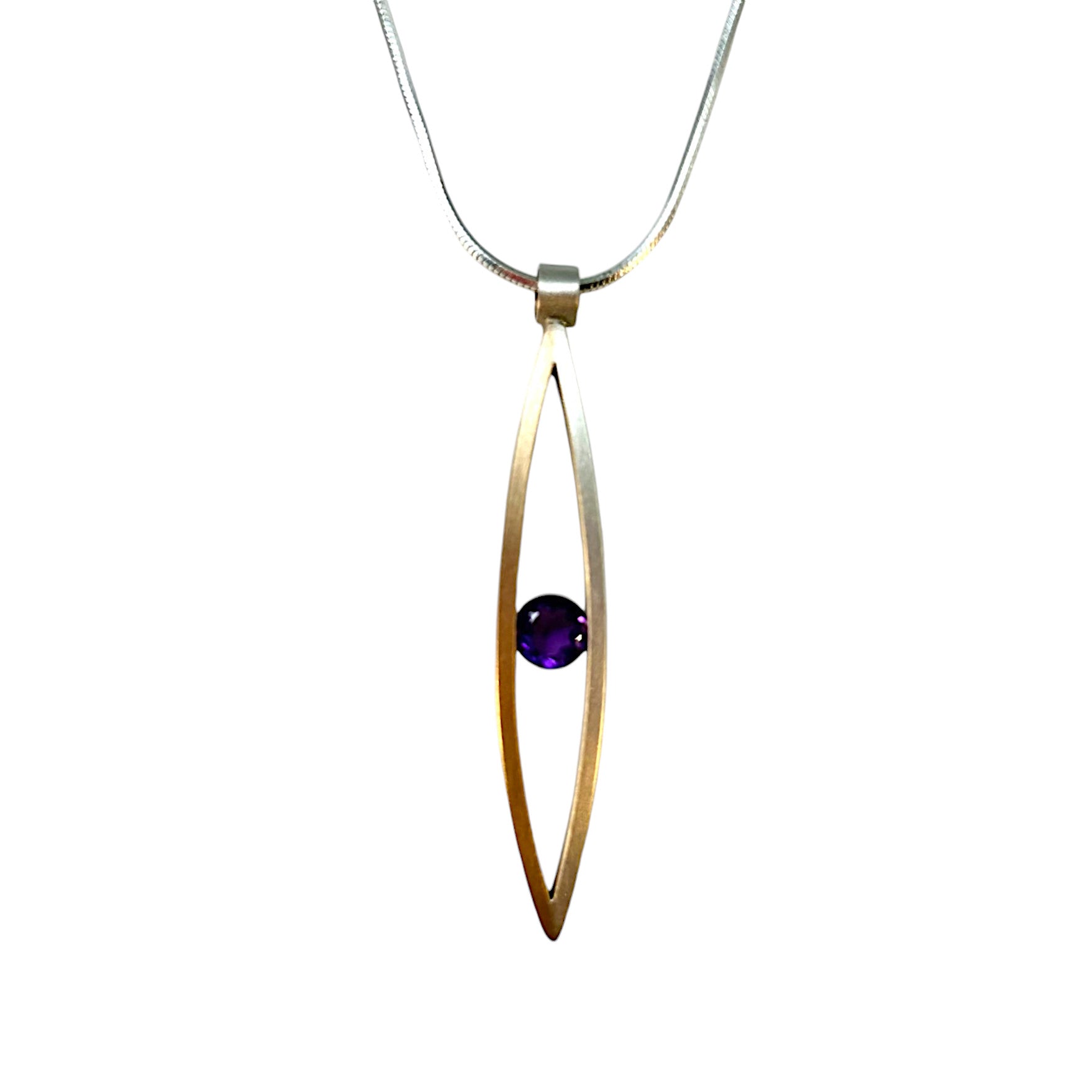 Faceted Amethyst Necklace