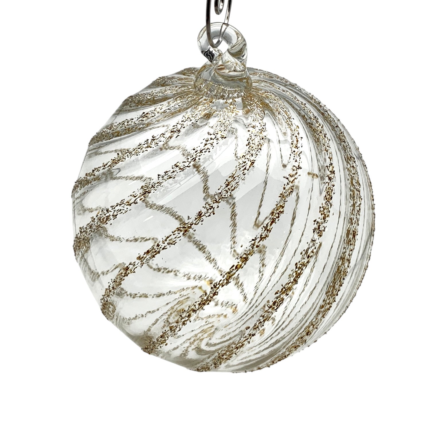 Kenny Pieper Clear Sparkle Glass Ornament