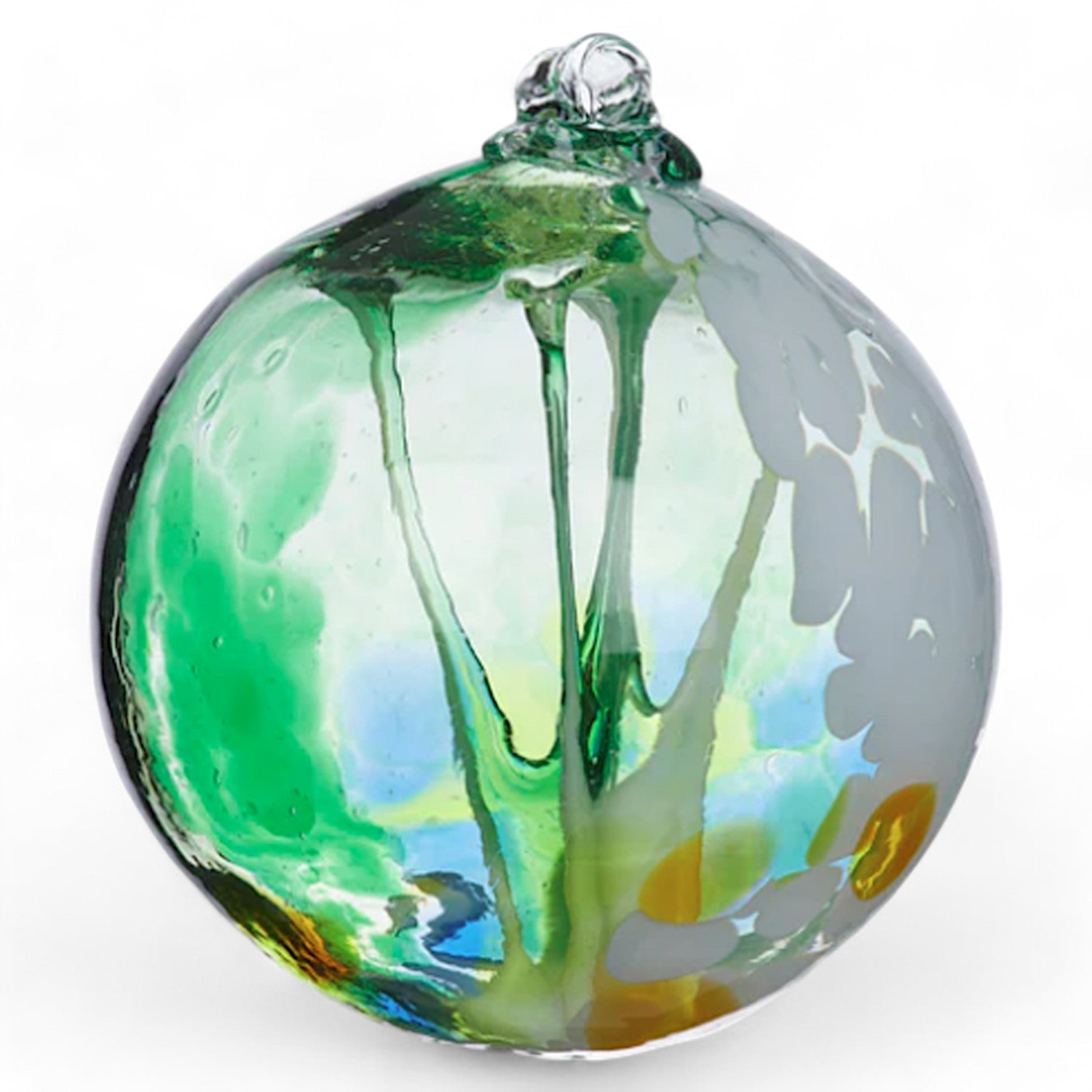 Kitras Art Glass Forest Fairy Orb