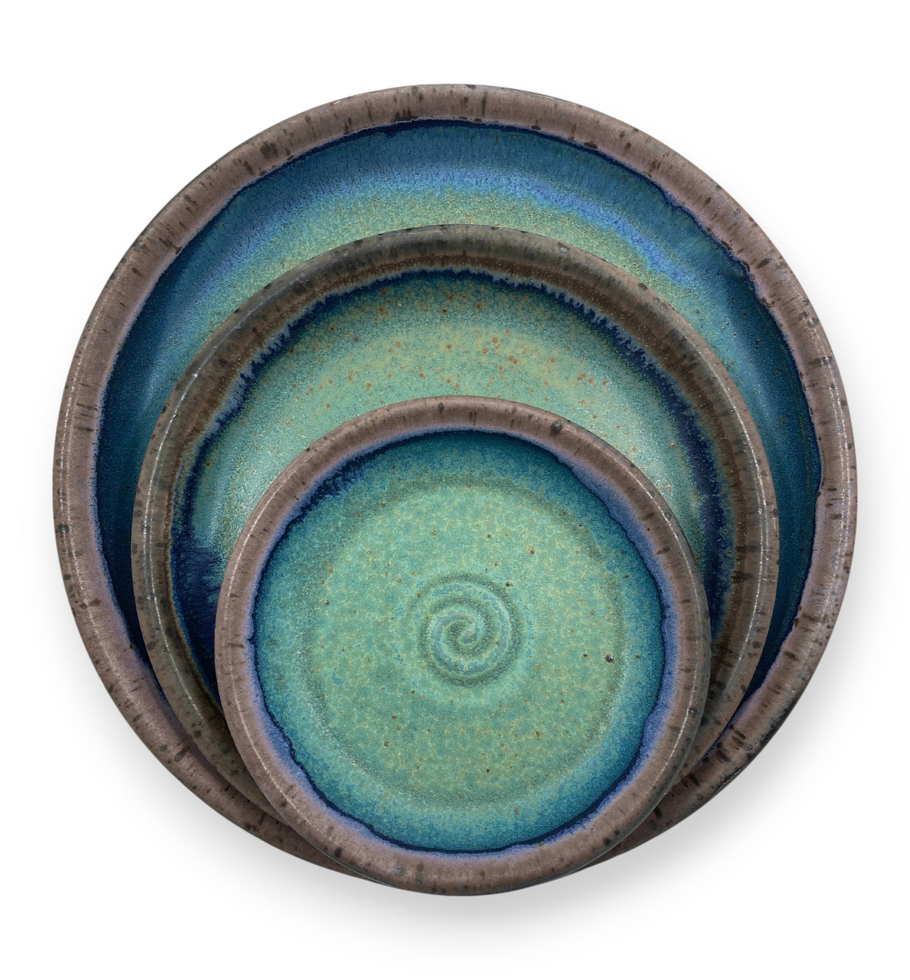 Turquoise & Lavender Dinnerware Plates