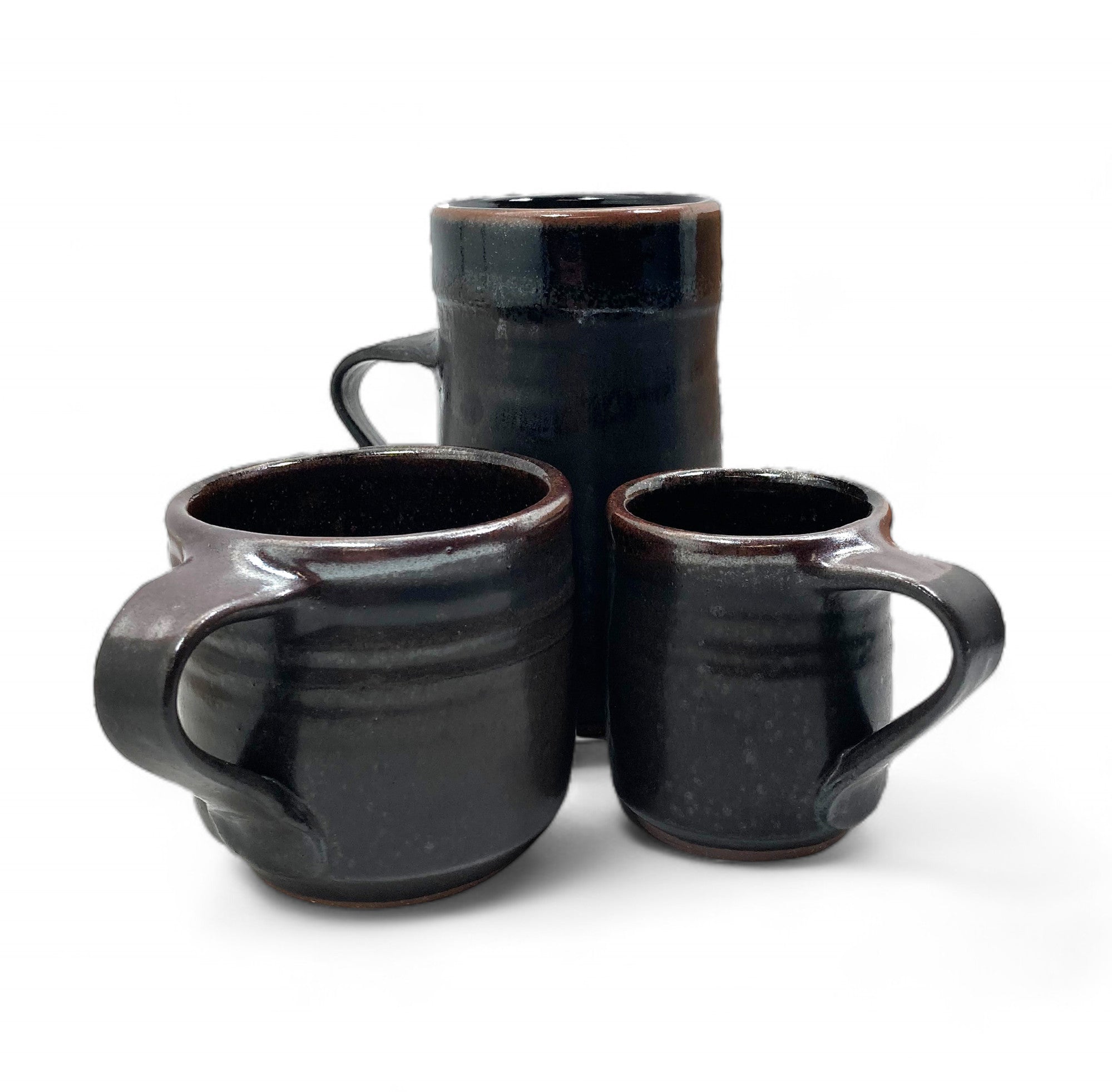 Matte Black & Tenmoku Mugs