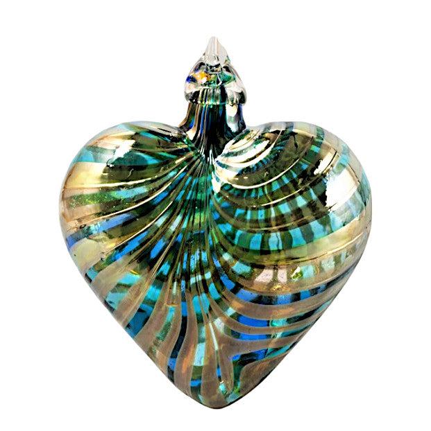 Marina Blue Heart Ornament
