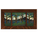 handcrafted ceramic tile set in an oak stained frame