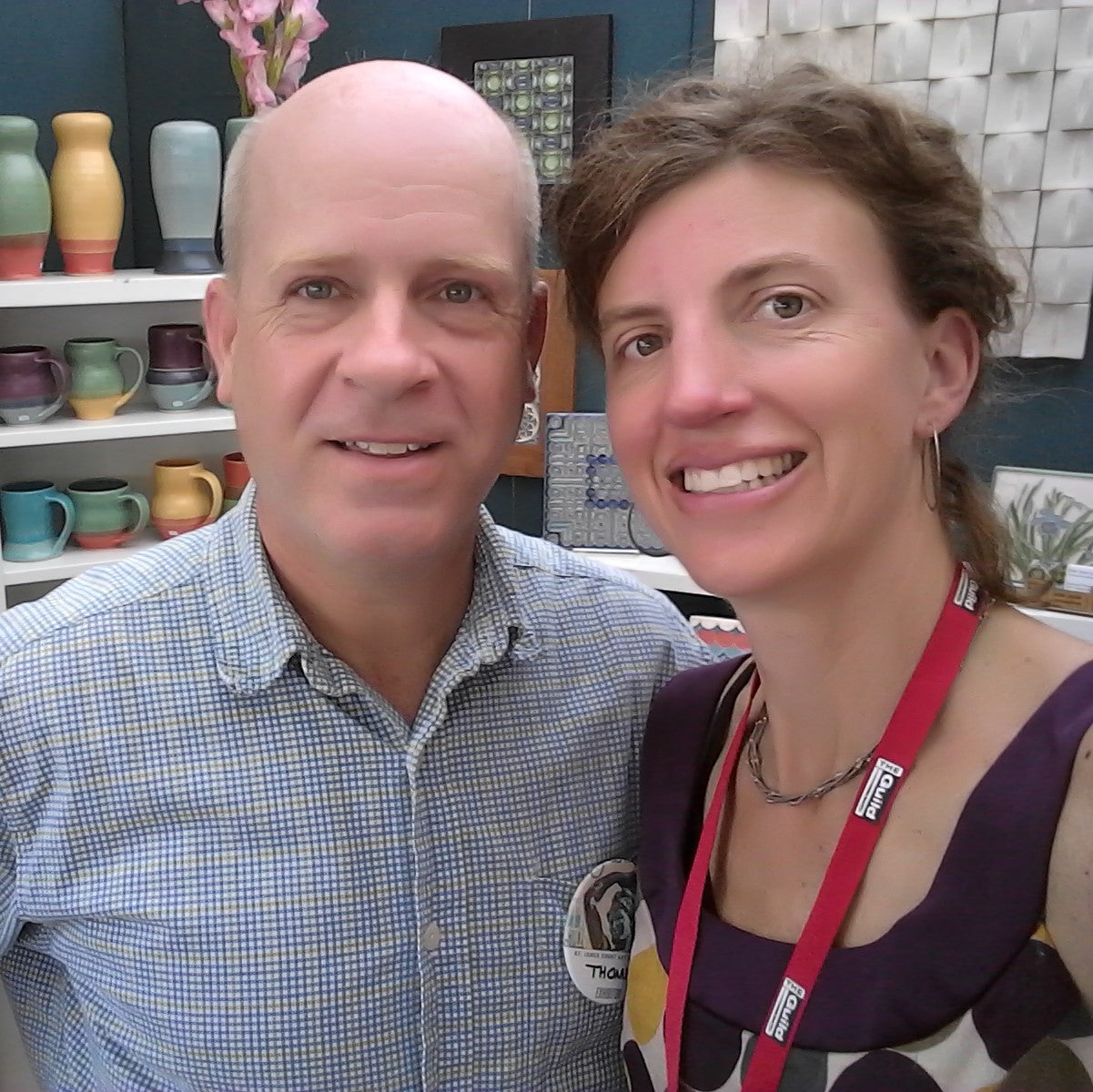Sarah & Thomas Gelsanliter - Small Green and Blue Teapot