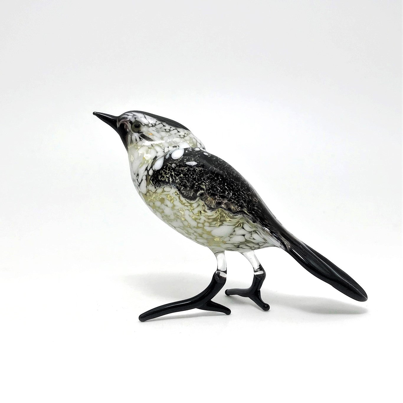 Art Glass Bird - Wagtail