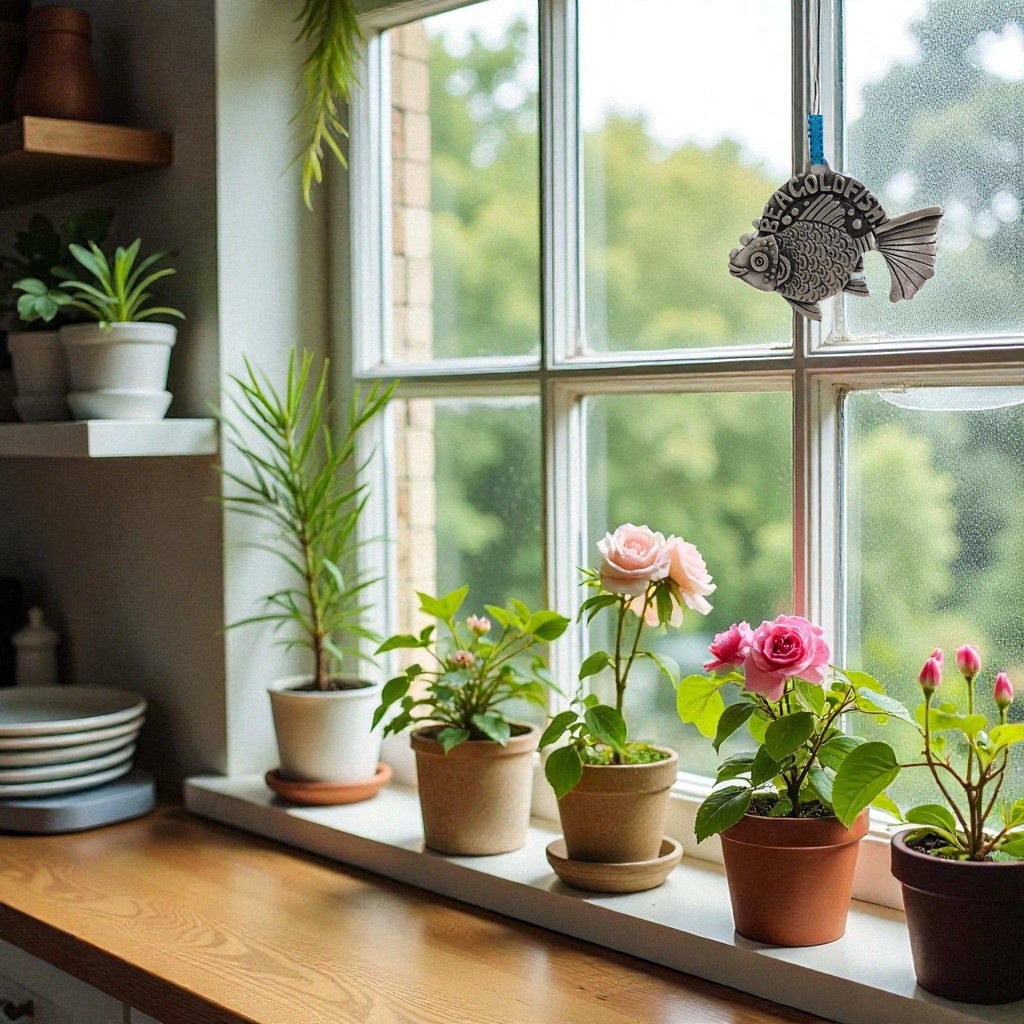 Be A Goldfish Pewter Ornament