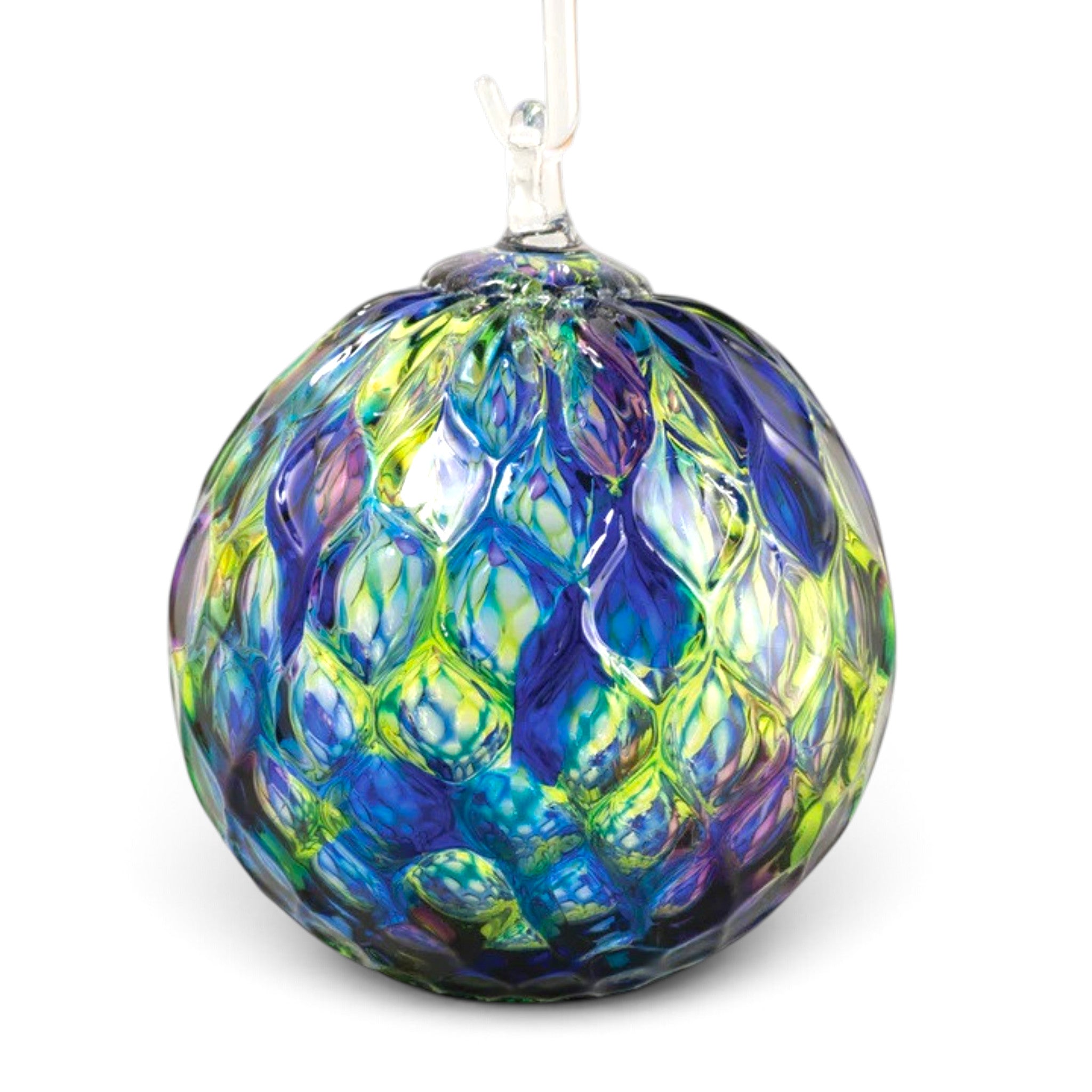 Classic Textured Ornament - Blue Mosaic