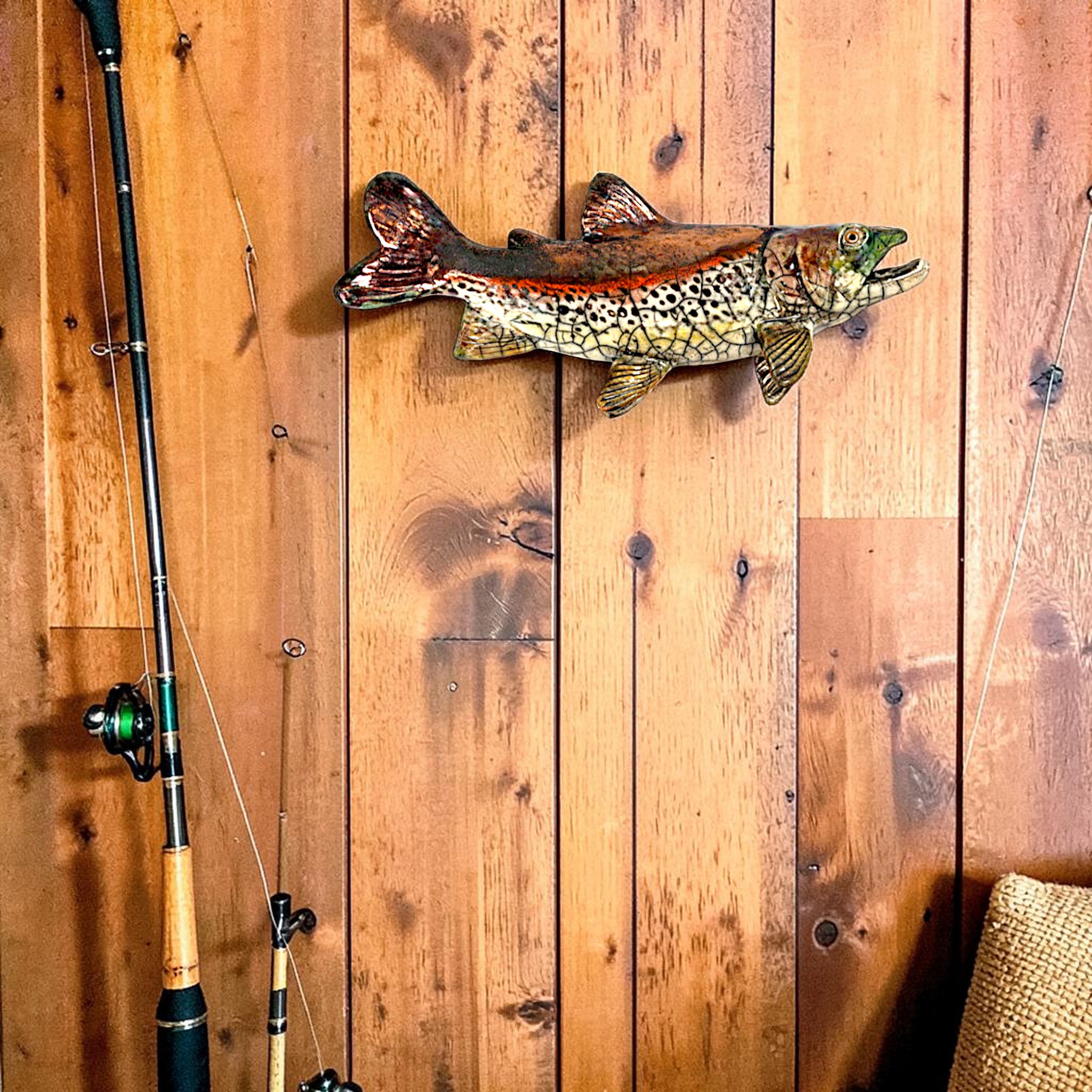 Rainbow Trout - Raku Fired