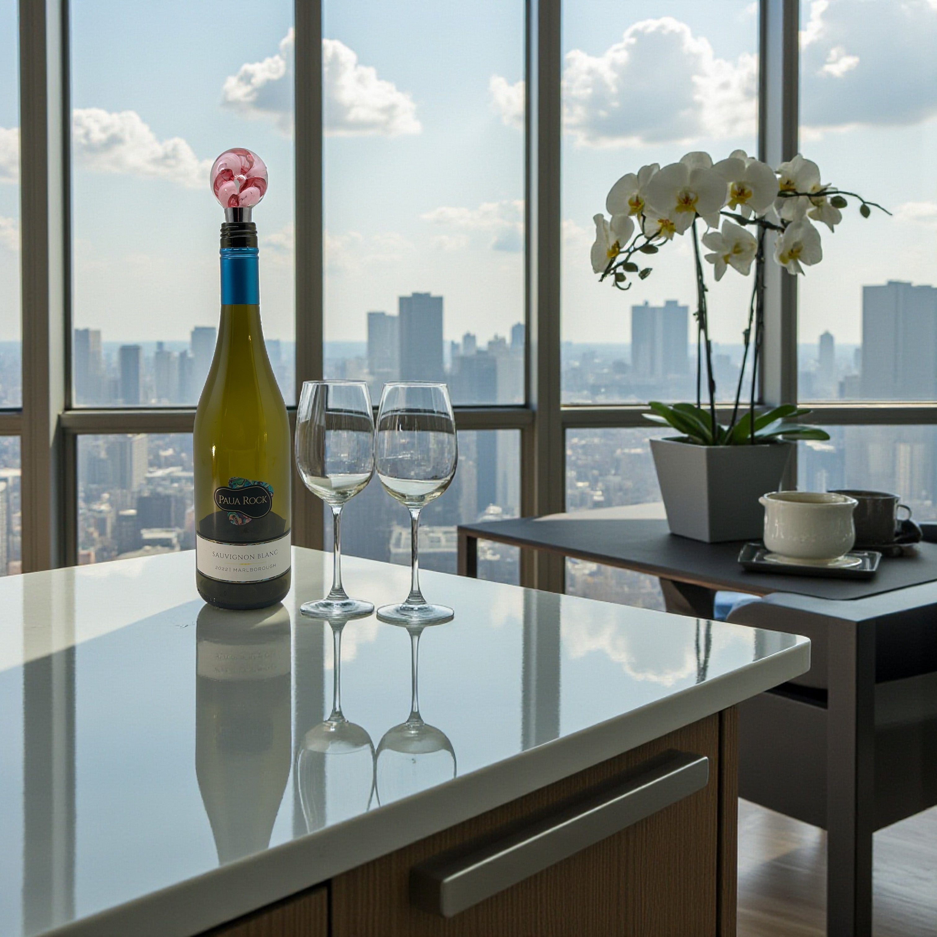 Wine Stopper - Cranberry