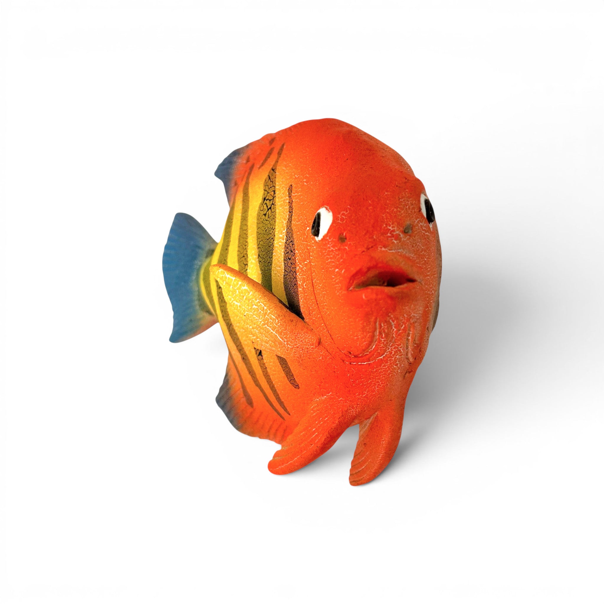 Flame Angelfish- Raku Fired
