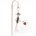 A handcrafted copper garden sculpture of a gardener holding a watering can is a whimsical addition to your spring garden