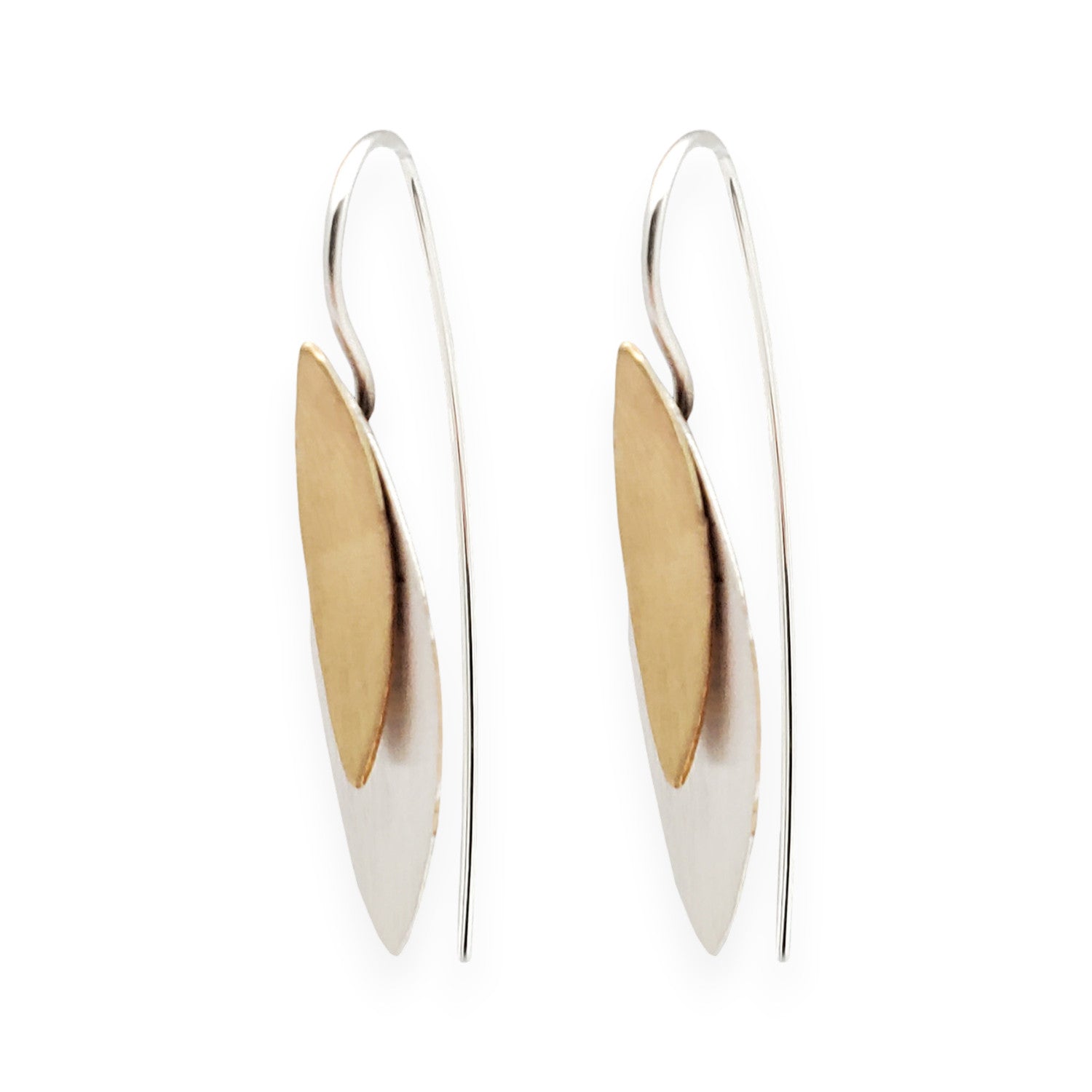 great for everyday wear, these sterling silver and gold fill earrings are stylish and lightweight