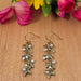 Pair of flowering thyme earrings with freshwater pearls 