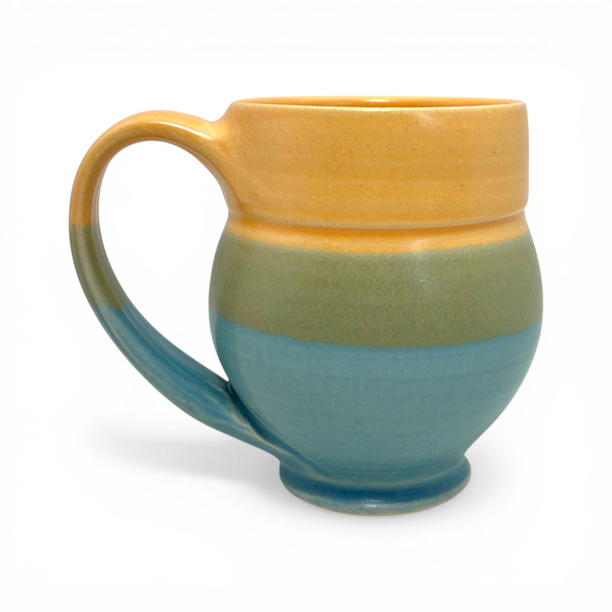 Barrel Mug - Yellow/Blue