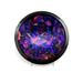 decorative glass bowl handcrafted using dichroic glass with purple,pink,blue, and periwinkle