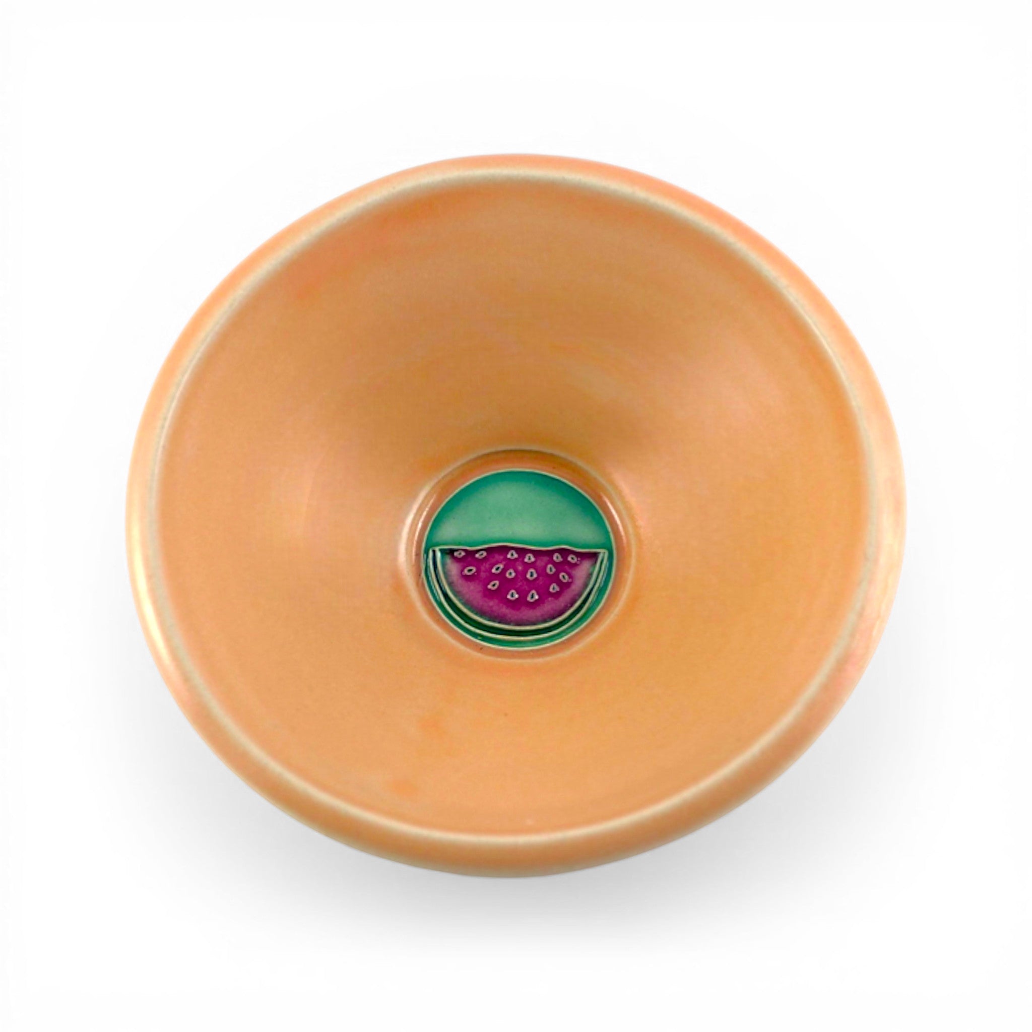 Ceramic bowl with a watermelon design is great for servings of fruit, cereal, side salads, and more!