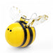 colorful black and yellow hand-blown glass bee is a great way to bring in spring