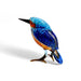 handcrafted glass blue kingfisher bird figurine brings nature indoors