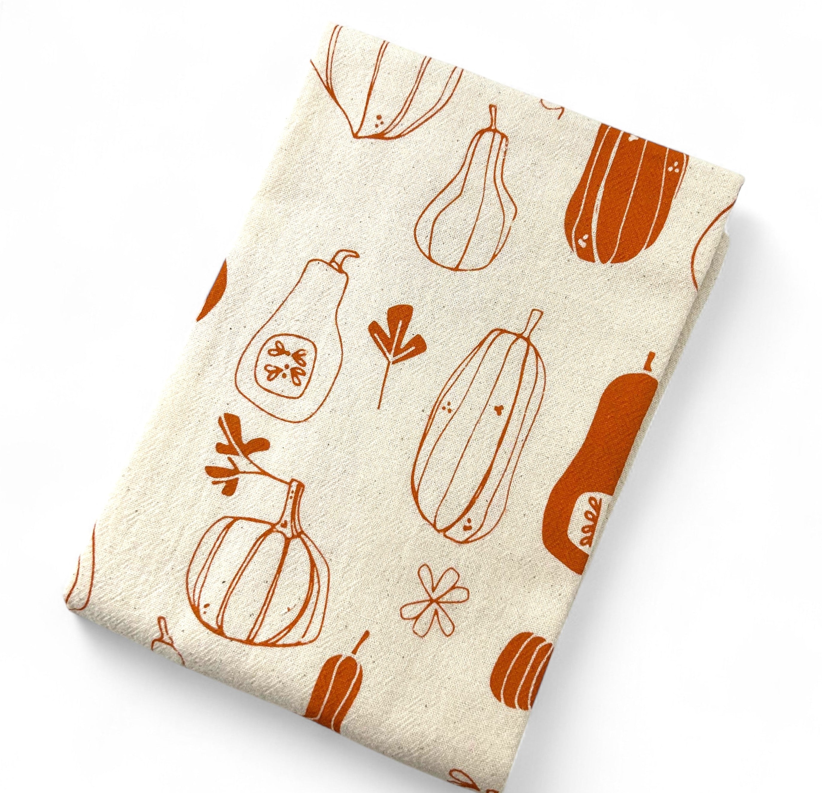 Hand Printed Kitchen Towel - Gourds