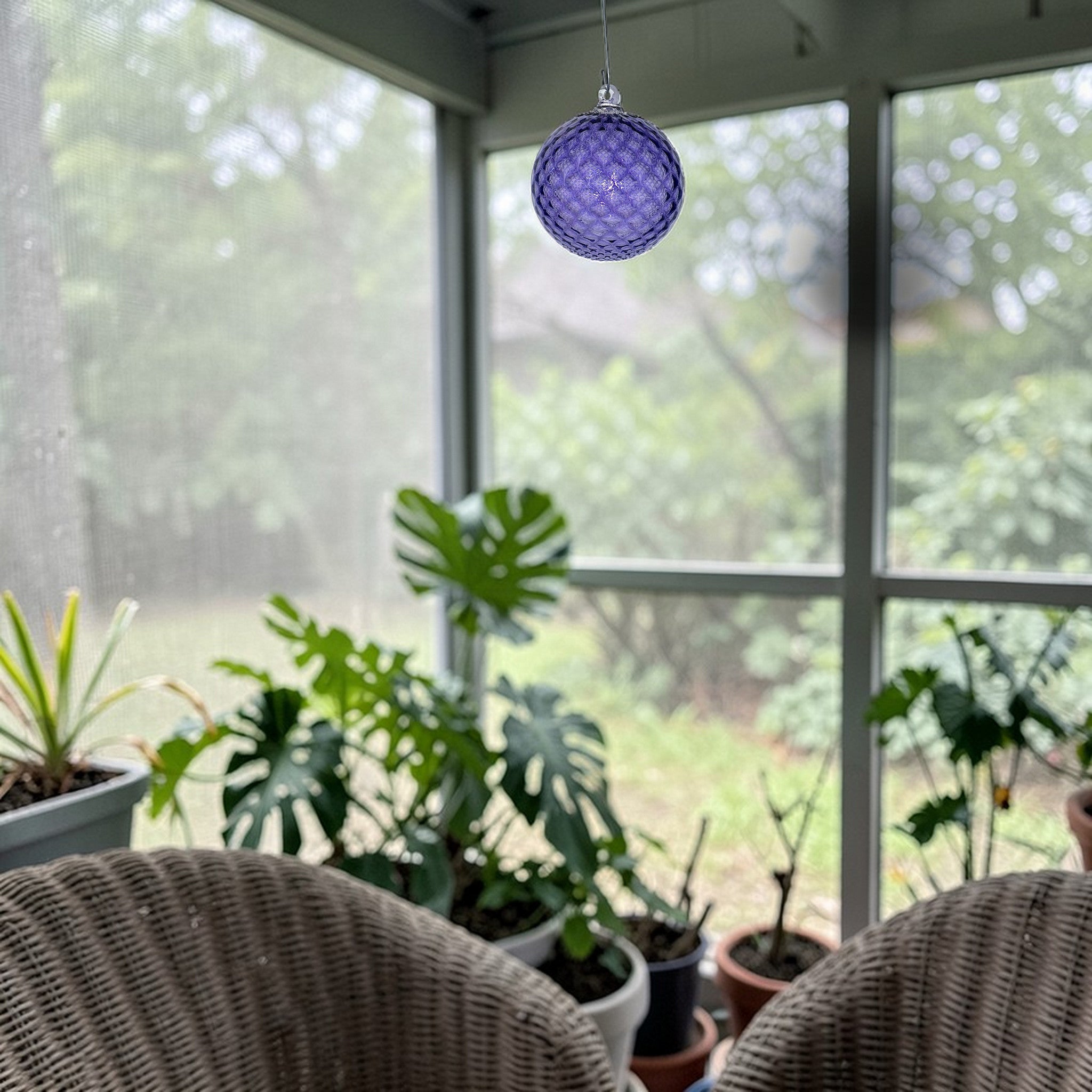 Hanging Infinity Globe - Purple