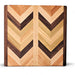 handcrafted cutting board with unique chevron pattern, made from hardwoods for years of use