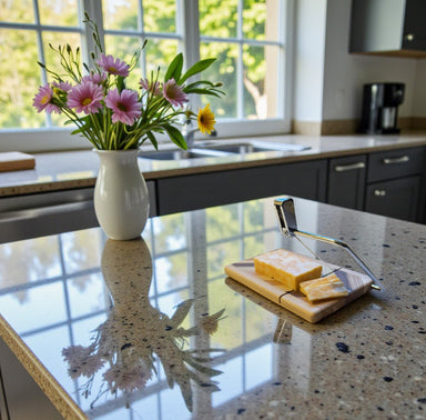 Using a handcrafted wire cheese cutter elevates your kitchen and makes cheese slicing a breeze!