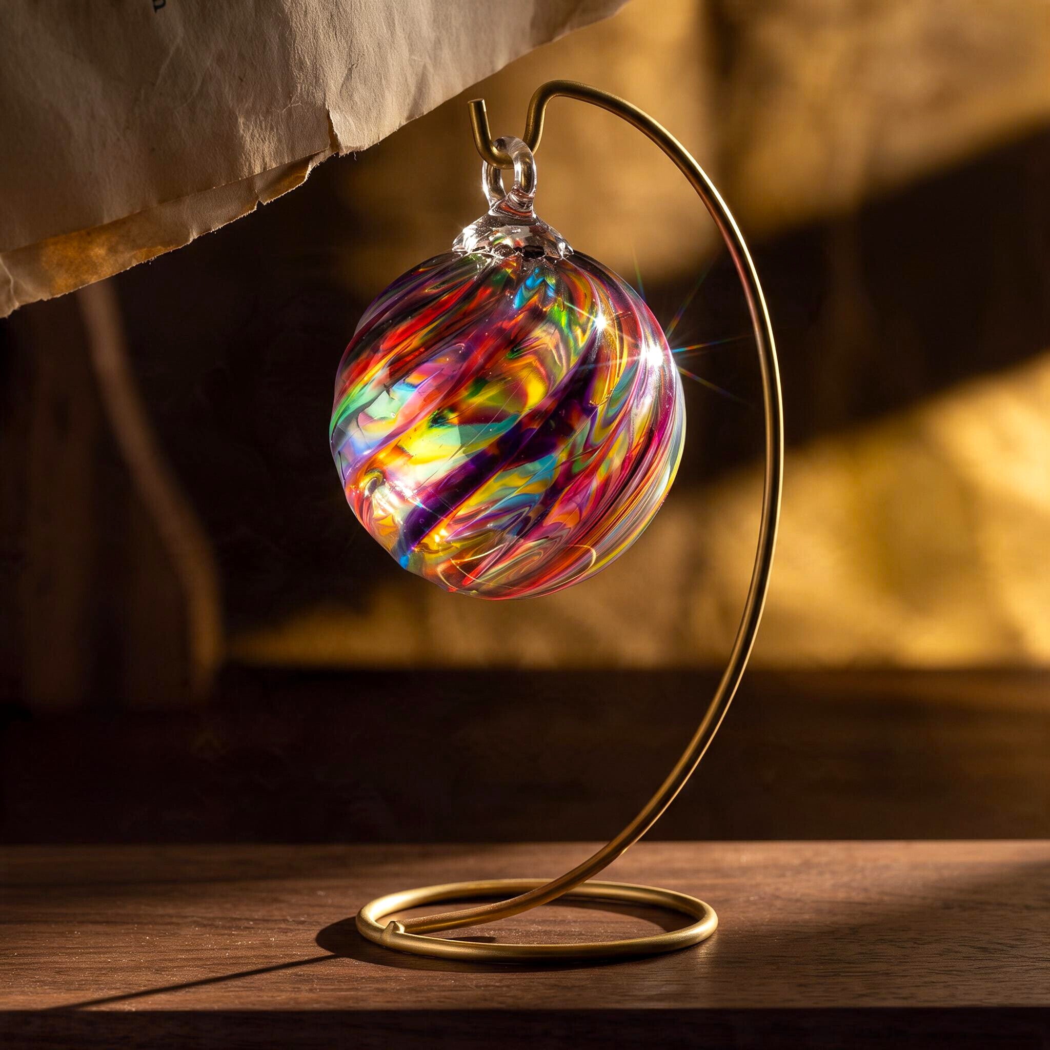 Rainbow Twist Ornament