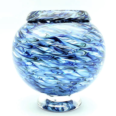 beautiful handcrafted classic round vase is just right for holding arrangements of spring flowers