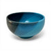 Blue ceramic bowl on a white background