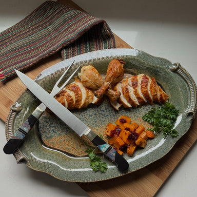 handcrafted serving platter