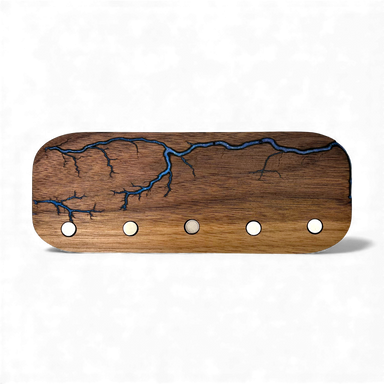 handcrafted magnetic walnut keyholder