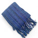 beautiful handwoven blue scarf