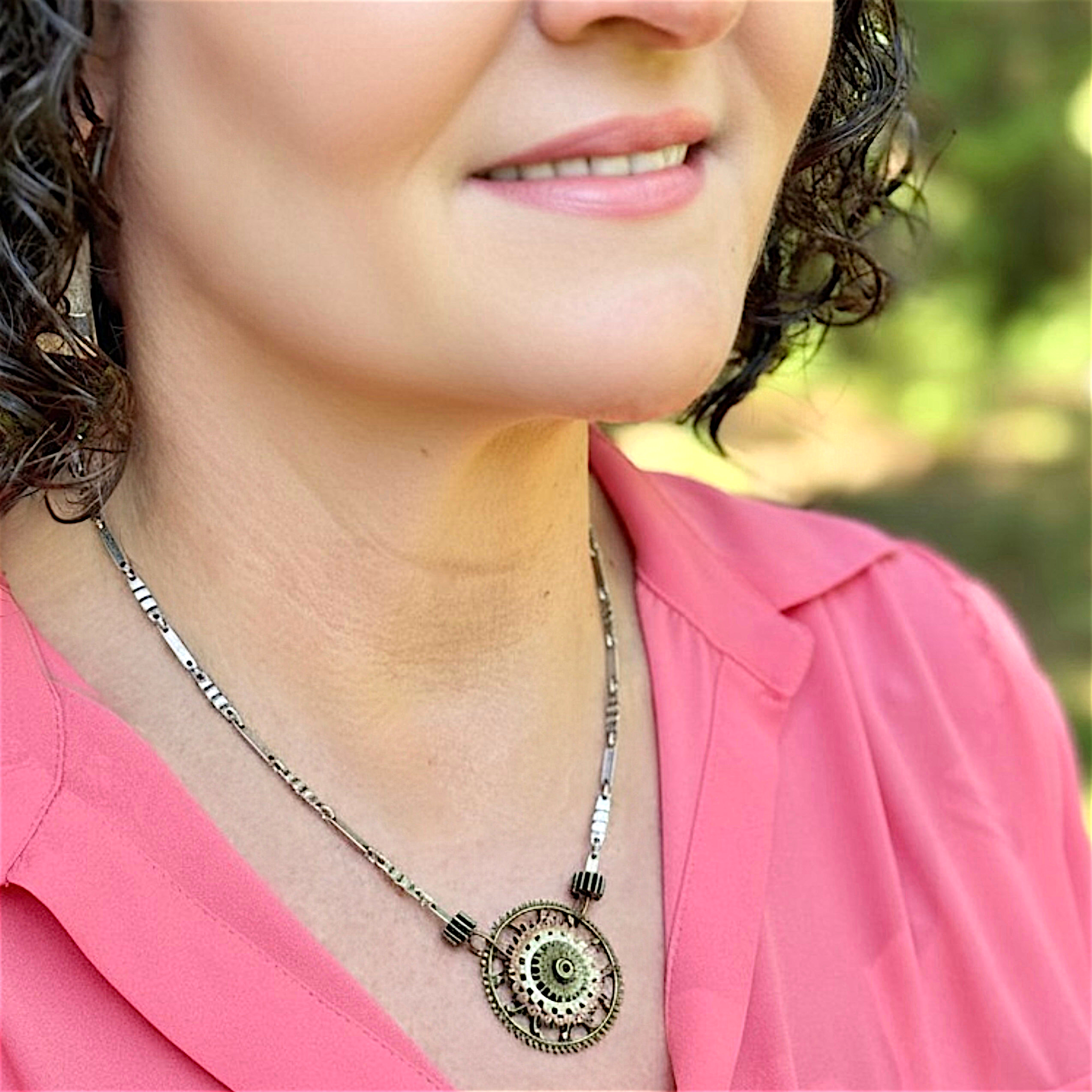 Industrial Gear Necklace