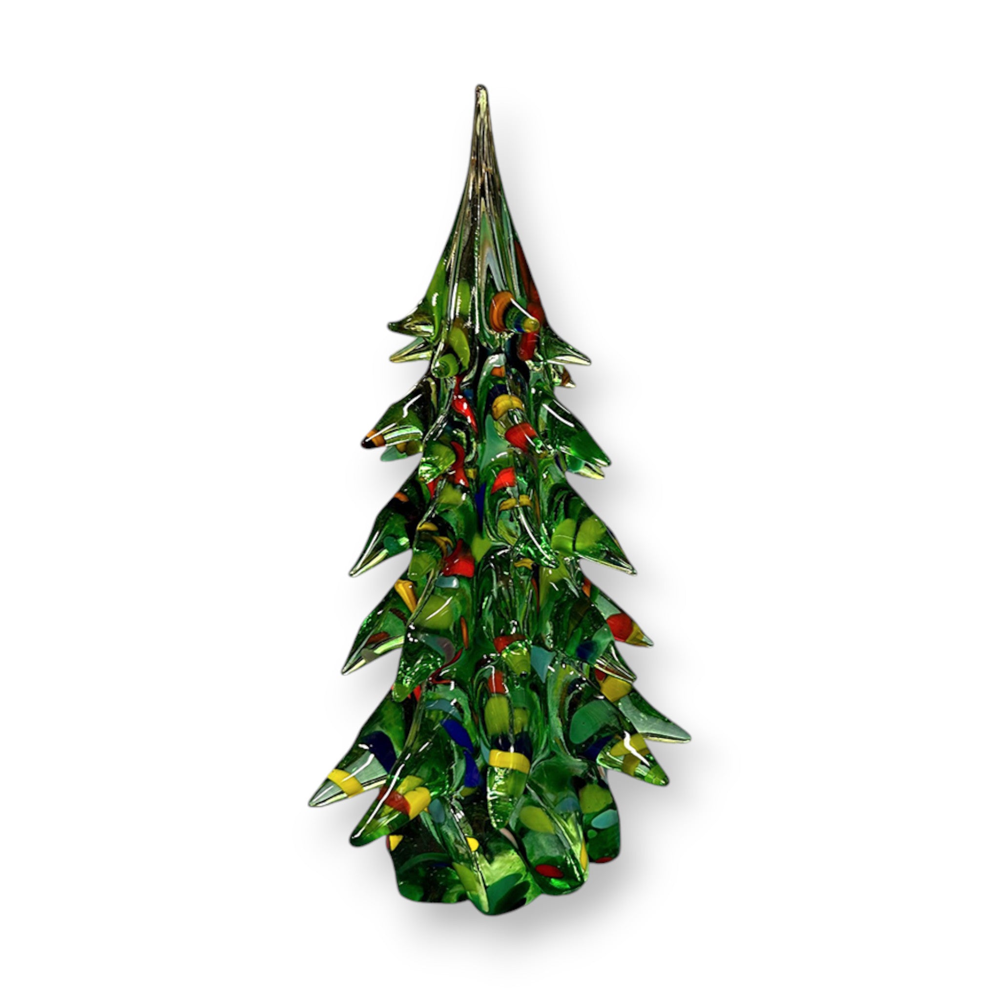 handcrafted large glass-holiday tree