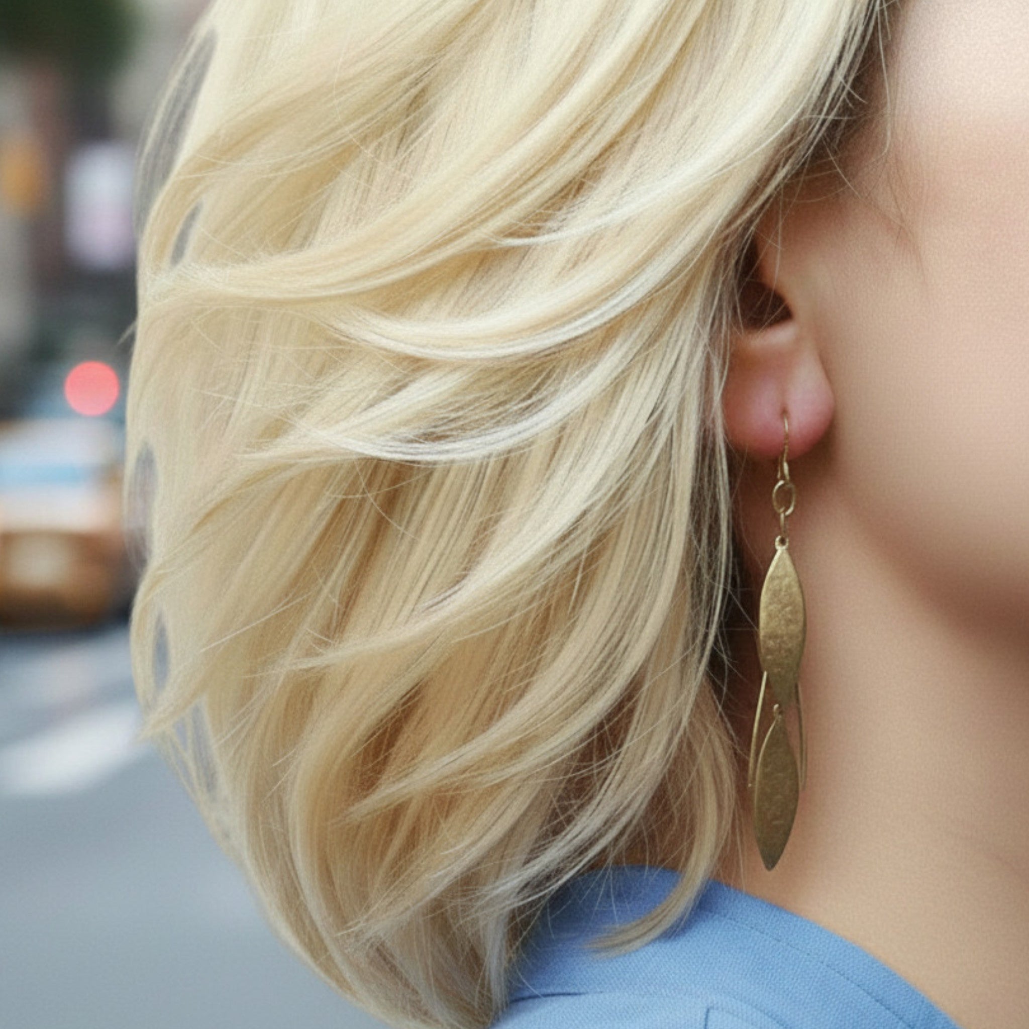 Layered Leaves Earrings