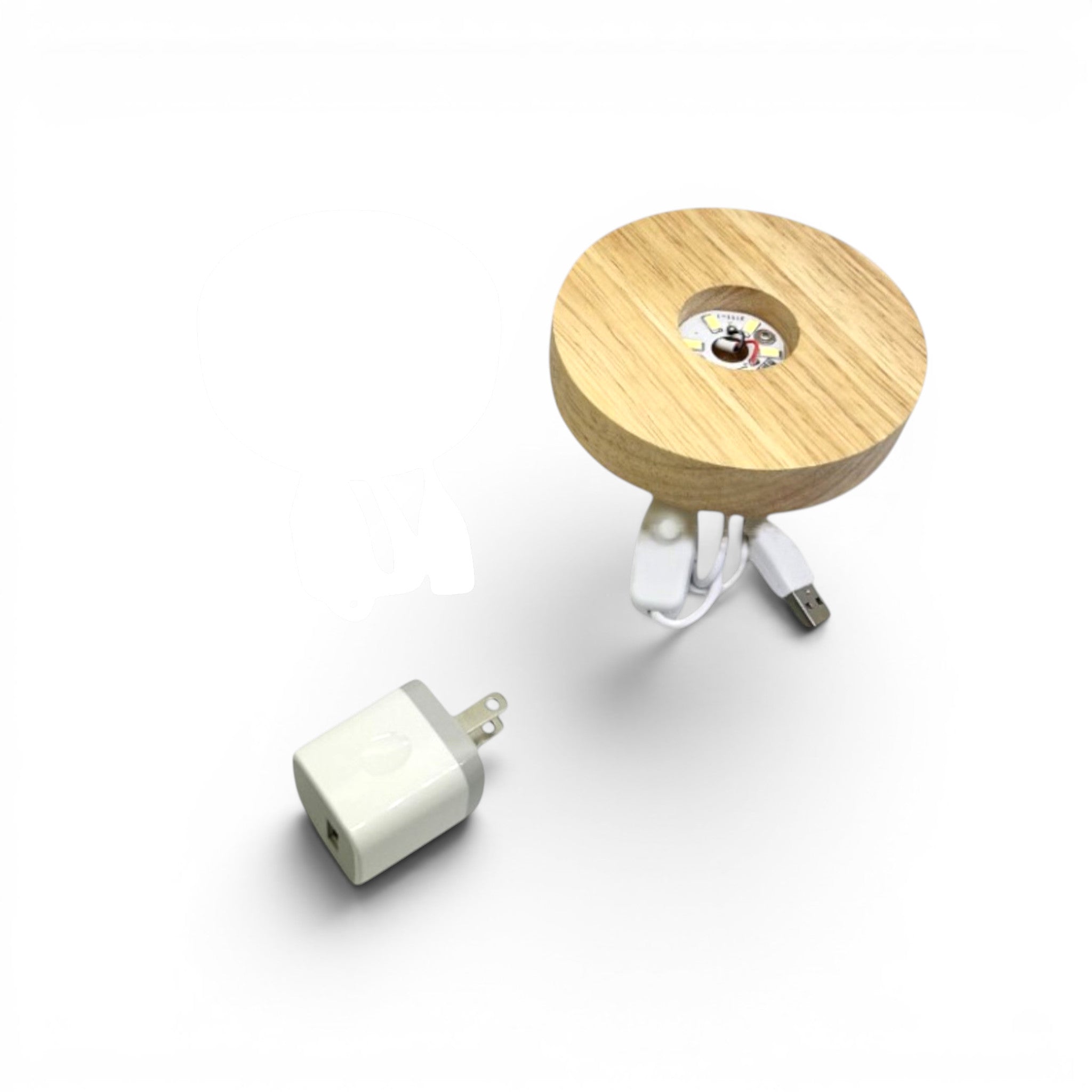 Light Display Base or USB-A to A/C Adapter