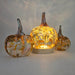 light under a maple grove pumpkin gives a warm glow