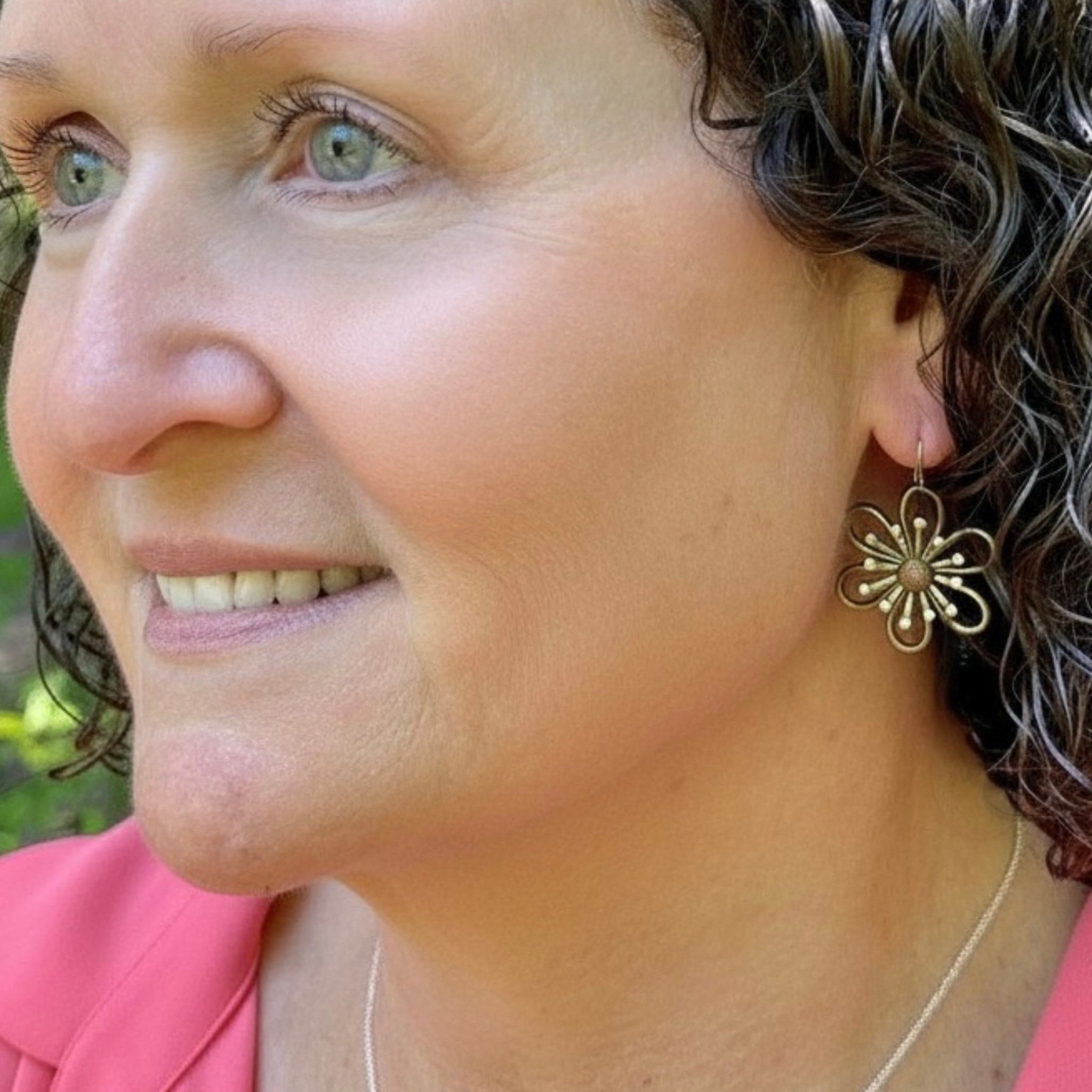 Mechanical Botanical Earrings