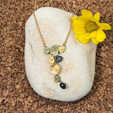 Nasturtium pendant necklace is perfect for a spring wardrobe