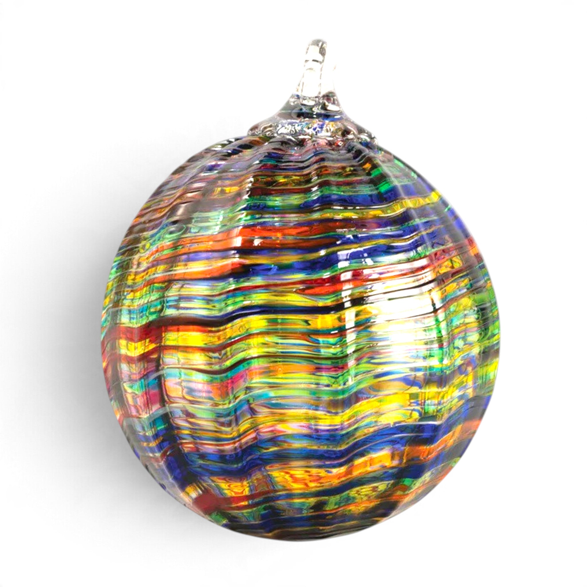 Classic Textured Ornament - Rainbow Kalidiscope